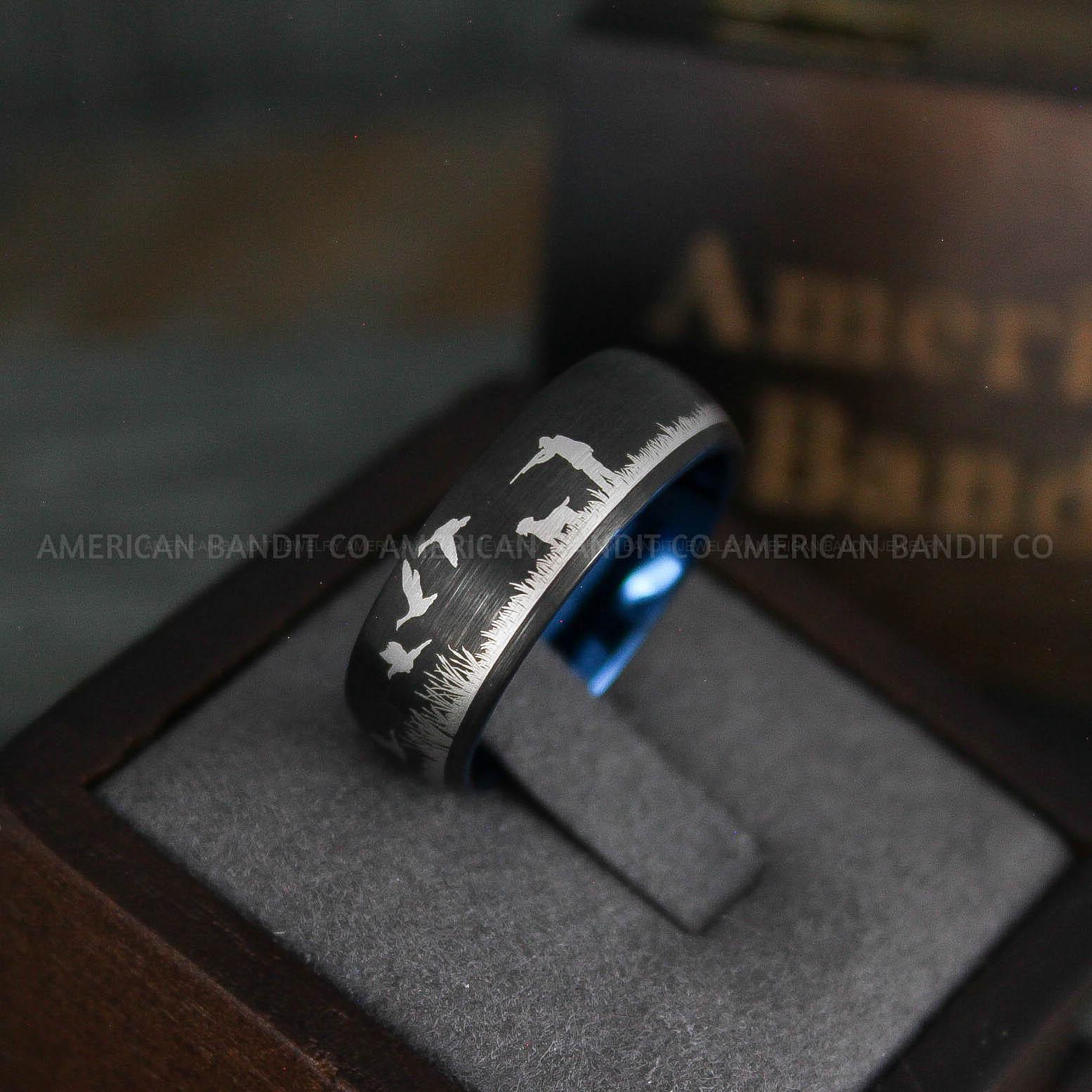 IMG_5303 Duck Hunting Rings, Duck Hunting Wedding Band, Duck Hunting Jewelry, Hunting Ring, Hunting Wedding Band - Image 1