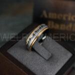 Forest Scene Ring, Forest Ring, Fir Tree Ring, Forest Jewelry, Mountain Range Ring, Mountains Scene Ring