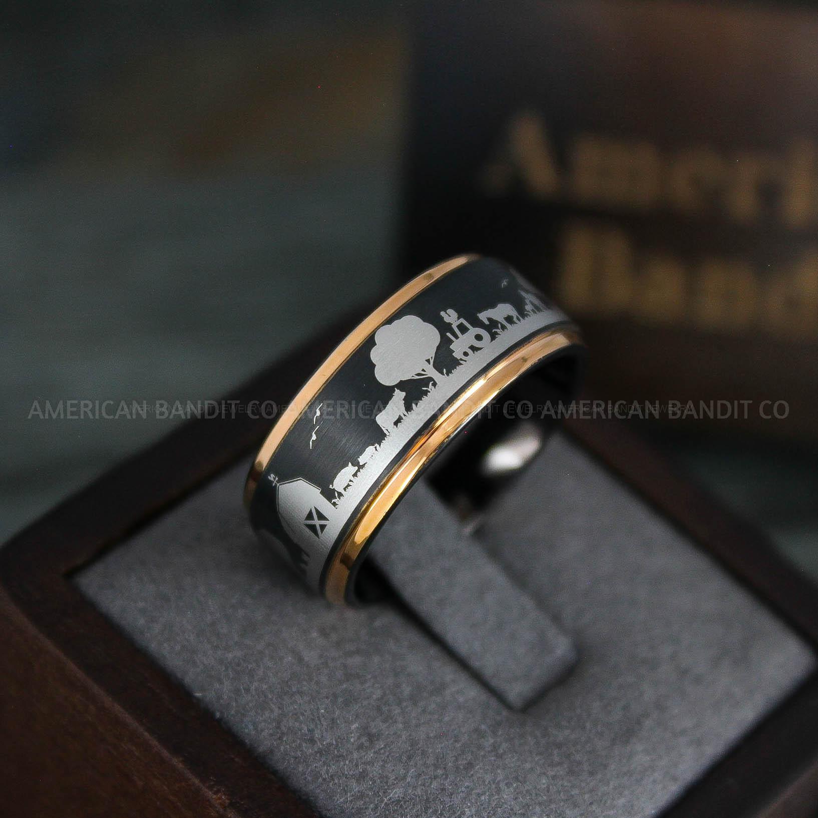IMG_5325 Rancher Ring, Cattle Rancher Ring, Cattle Ring, Cowboys Rings, Farmer Ring, Cowboys Wedding Band - Image 1