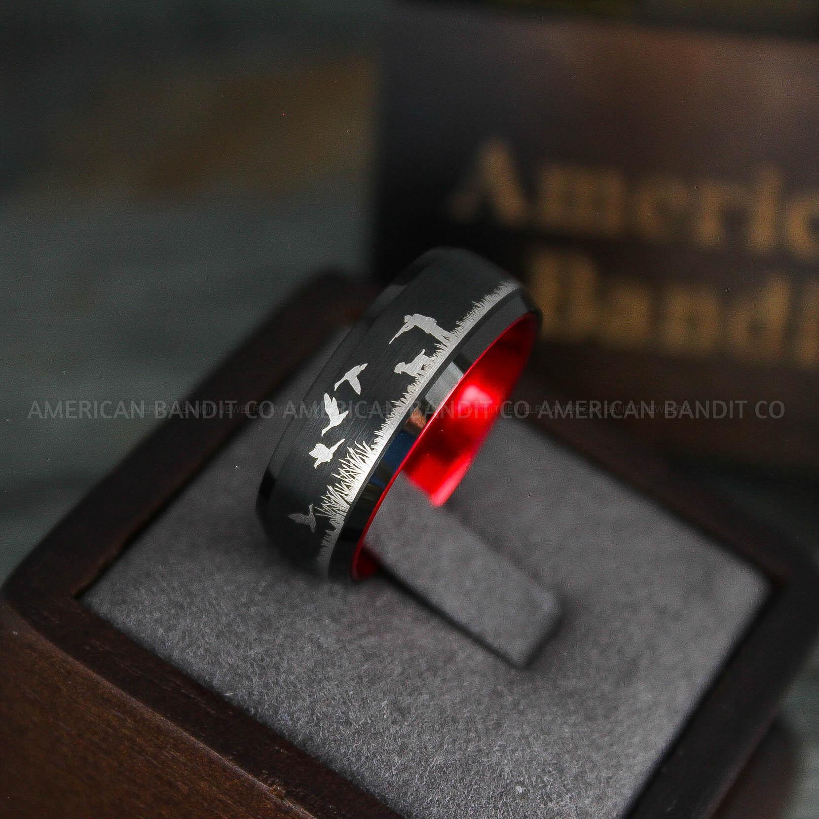 IMG_5329 Duck Hunting Rings, Duck Hunting Wedding Band, Duck Hunting Jewelry, Hunting Ring, Hunting Wedding Band - Image 1