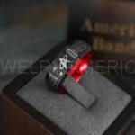 Star Trek Rings, Star Trek Wedding Bands, Black Star Trek Wedding Rings, Star Trek Wedding Rings, Star Trek Jewelry - Image 3