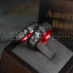 Star Trek Rings, Star Trek Wedding Bands, Black Star Trek Wedding Rings, Star Trek Wedding Rings, Star Trek Jewelry