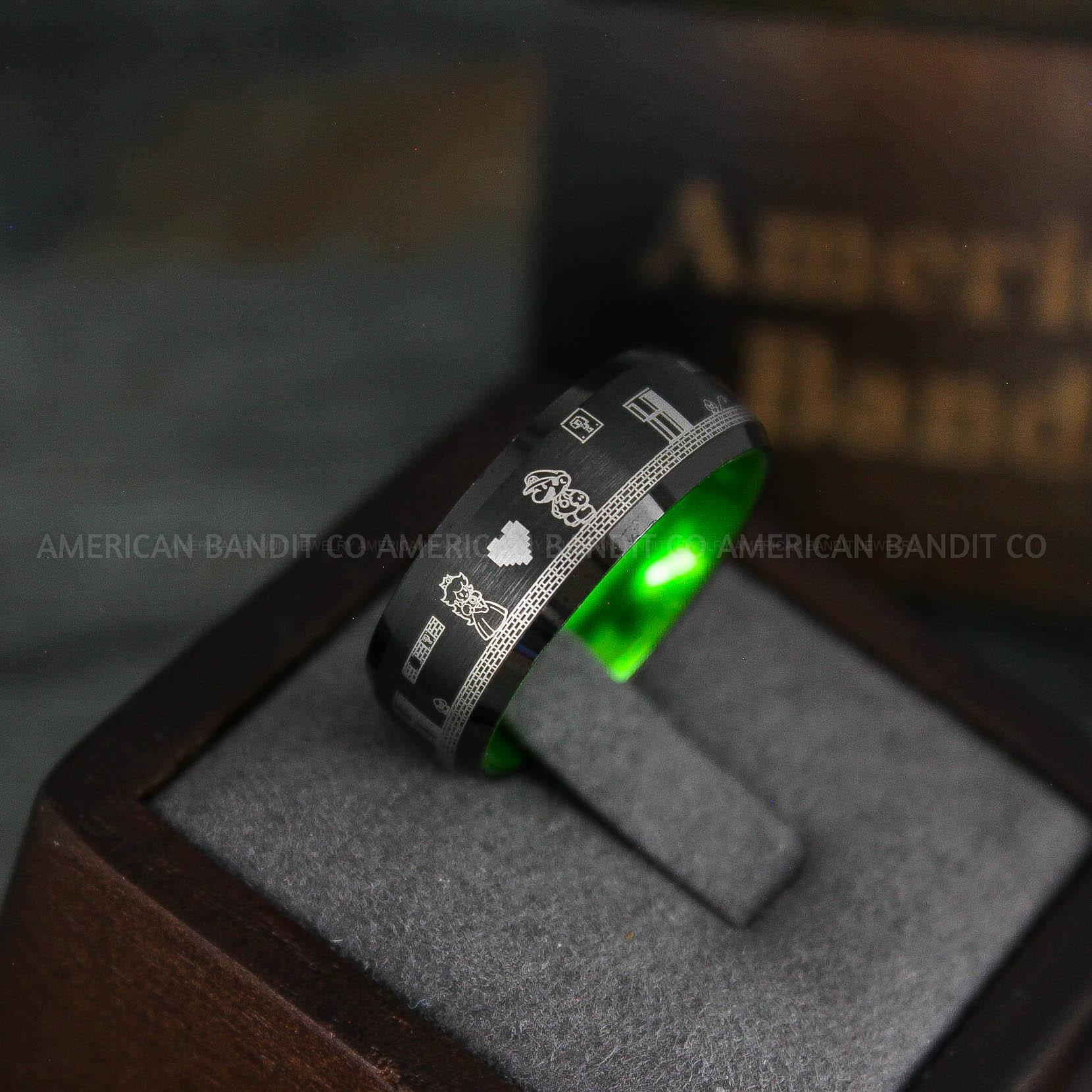 IMG_5344 Mario Ring, Mario Brothers Wedding Ring, Gamer Ring, Gamer Jewelry, Mario Wedding Band, Gamer Wedding Ring - Image 1