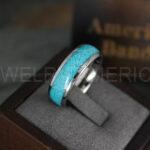 Turquoise Ring, Turquoise Wedding Ring, Turquoise Wedding Band, Turquoise Jewelry, Silver Wedding Ring, Silver Wedding Band, Turquoise Ring