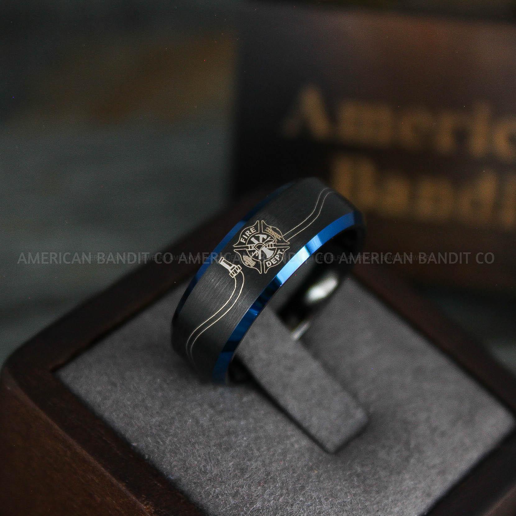 IMG_5363 Fire Department Ring, Fireman Wedding Band, Firefighter Ring, Firefighter Jewelry, Fireman Jewelry - Image 1