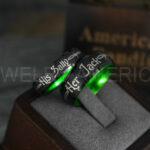 Jack and Sally Rings, Jack and Sally Wedding Bands, Couple Rings, Jack and Sally Wedding Rings