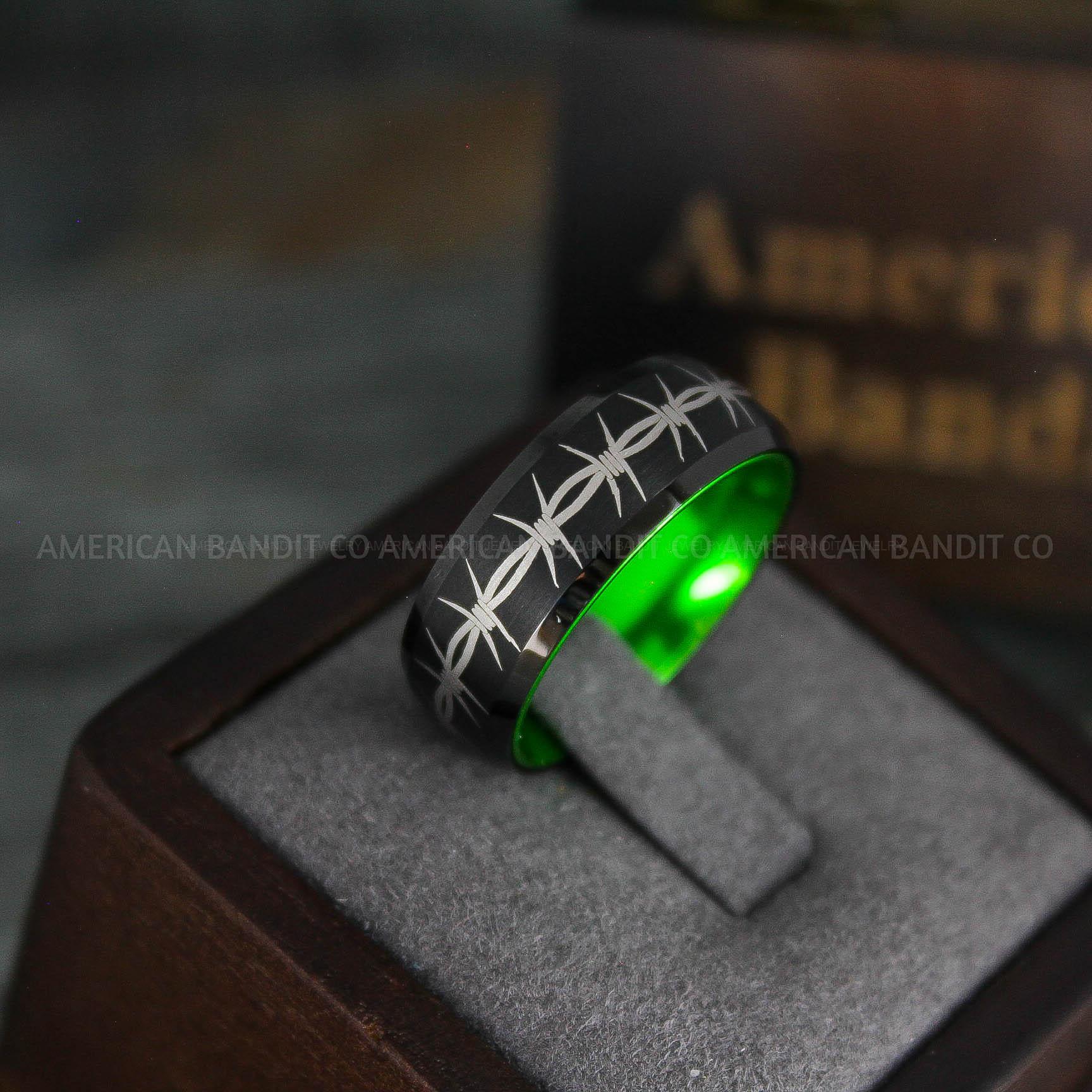 IMG_5392 Barb Wire Ring, Barbed Wire Ring, Barb Wire Wedding Ring, Biker Ring - Image 1