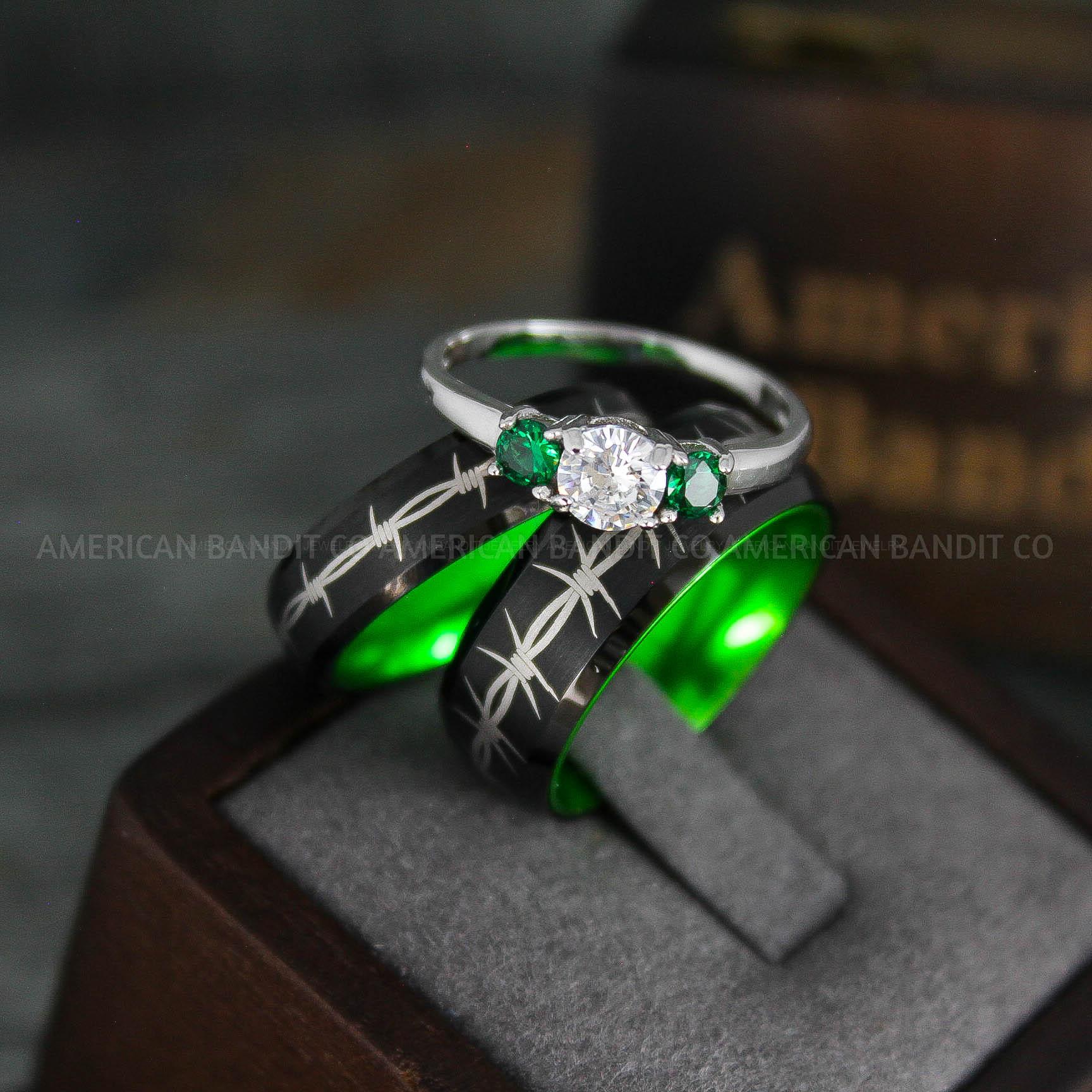 IMG_5394 Barb Wire Ring, Barbed Wire Ring, Barb Wire Wedding Ring, Couple Rings, Biker Rings - Image 1
