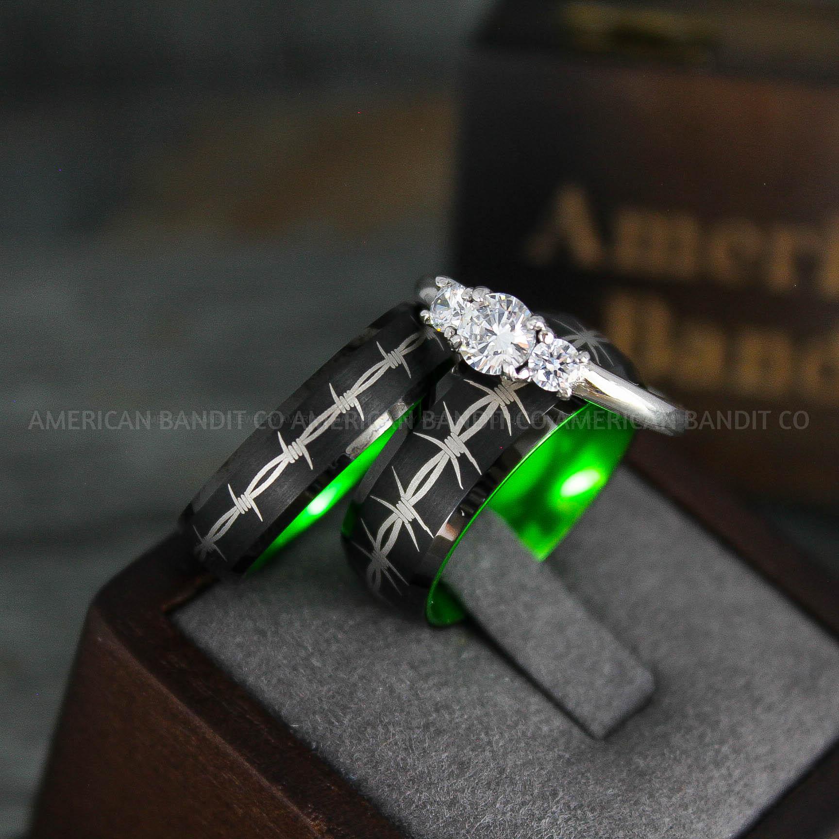IMG_5395 Barb Wire Ring, Barbed Wire Ring, Barb Wire Wedding Ring, Couple Rings, Biker Rings - Image 1