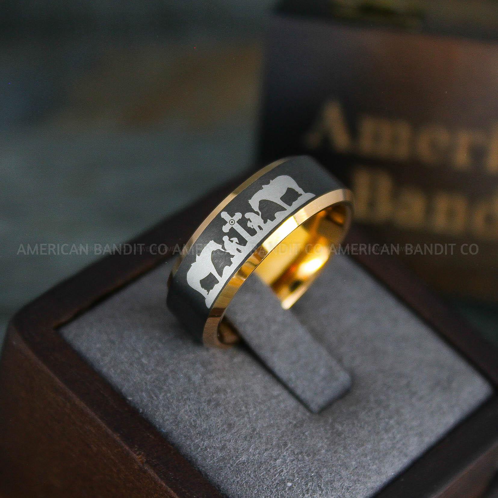 IMG_5396 Cowboys Rings, Cowboys Wedding Ring, Cowboys Wedding Band, Praying Cowboys Ring, Cowgirl Jewelry, Cowboy Jewelry, Cowgirl Wedding Band - Image 1