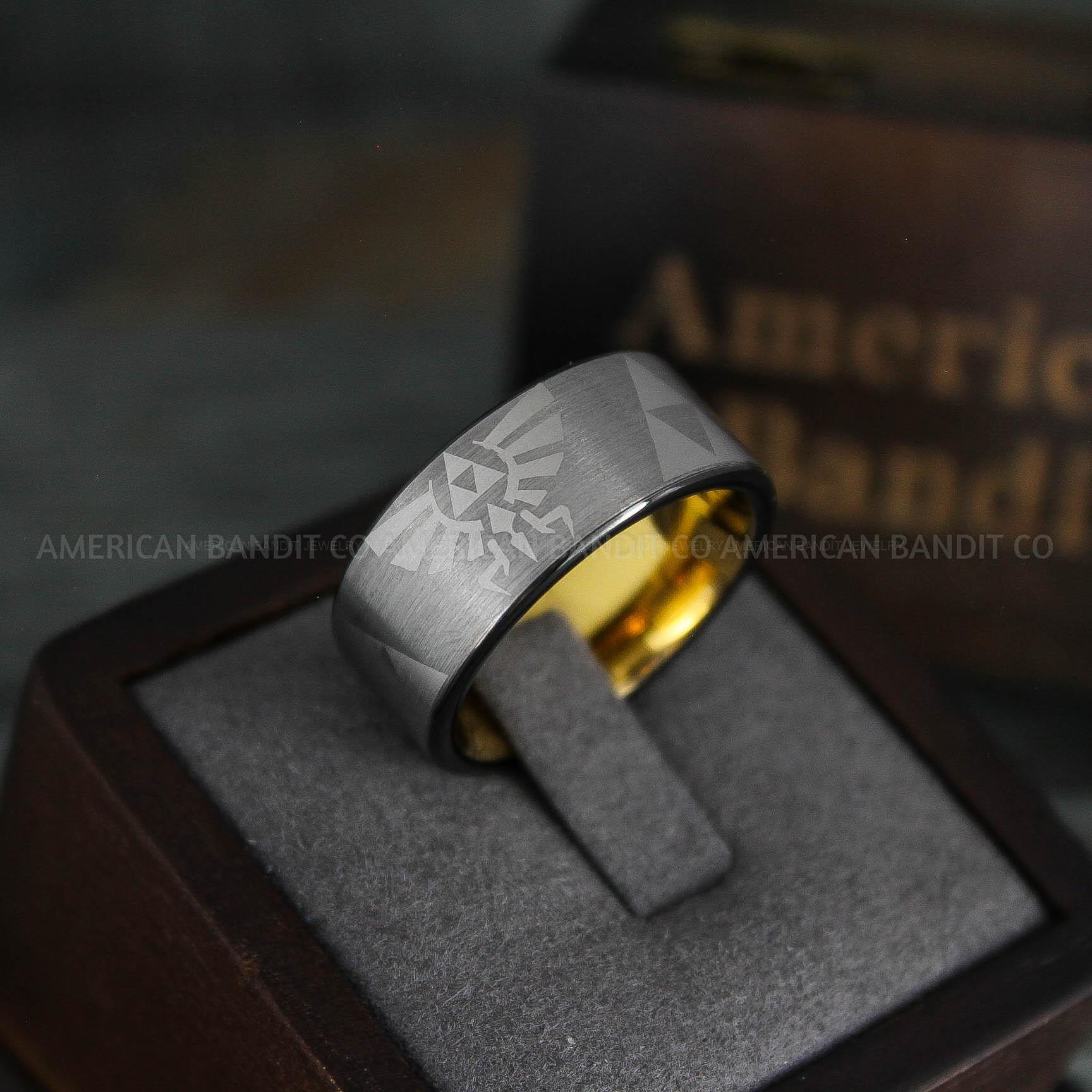 IMG_5402 Zelda Ring, Zelda Wedding Ring, Gamer Ring, Gamer Jewelry, Zelda Wedding Band, Gamer Wedding Ring, Gold Wedding Ring - Image 1