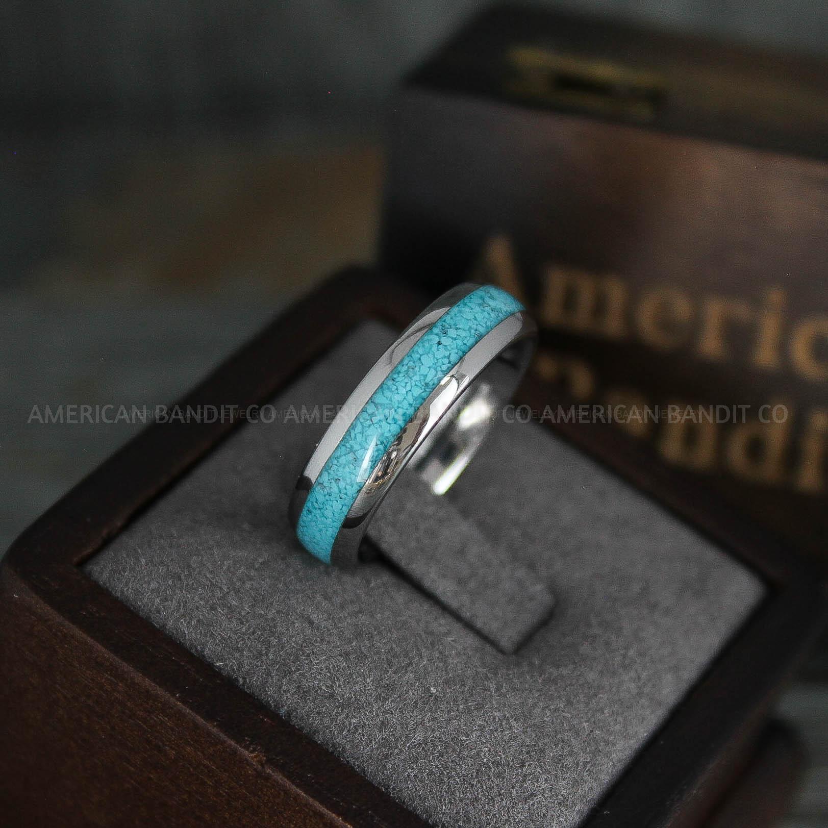 IMG_5435 Turquoise Ring, Turquoise Wedding Ring, Turquoise Wedding Band, Turquoise Jewelry, Silver Wedding Ring, Silver Wedding Band, Turquoise Ring - Image 1
