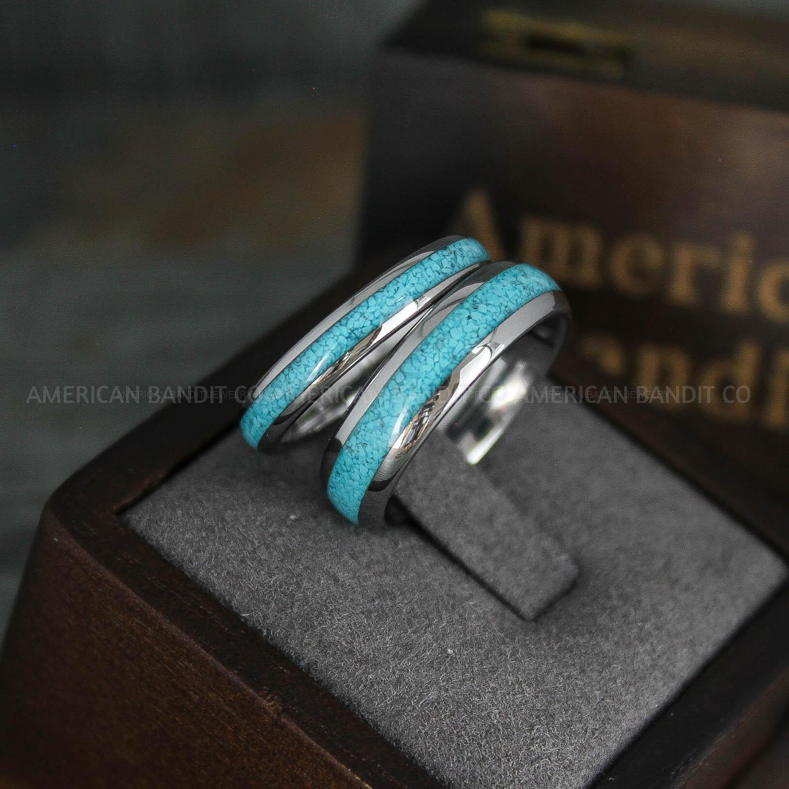 IMG_5437 Turquoise Rings, Turquoise Wedding Rings, Turquoise Wedding Bands, Turquoise Jewelry, Silver Wedding Rings, Silver Wedding Bands, Turquoise Rings - Image 1