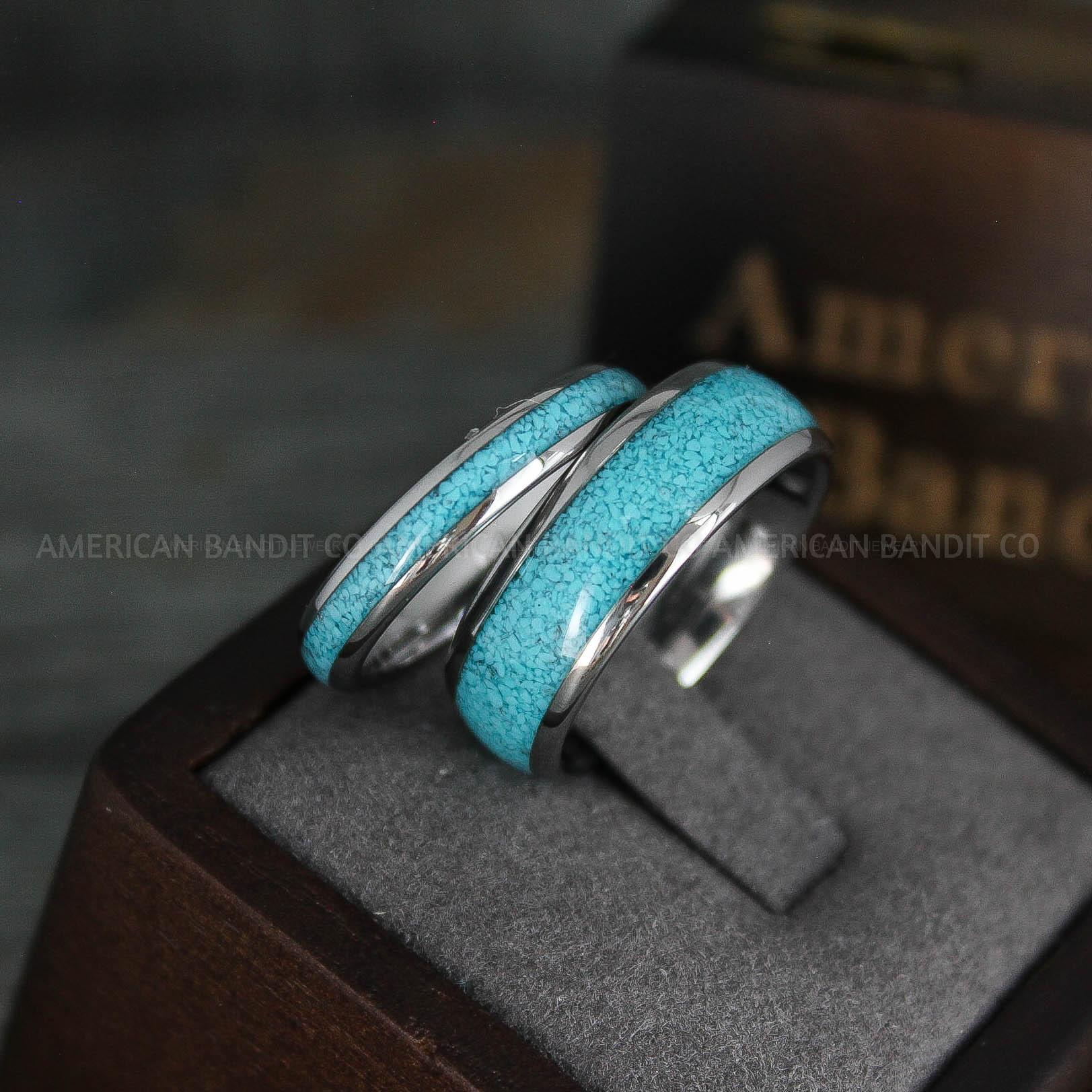 IMG_5438 Turquoise Rings, Turquoise Wedding Rings, Turquoise Wedding Bands, Turquoise Jewelry, Silver Wedding Rings, Silver Wedding Bands, Turquoise Rings - Image 1
