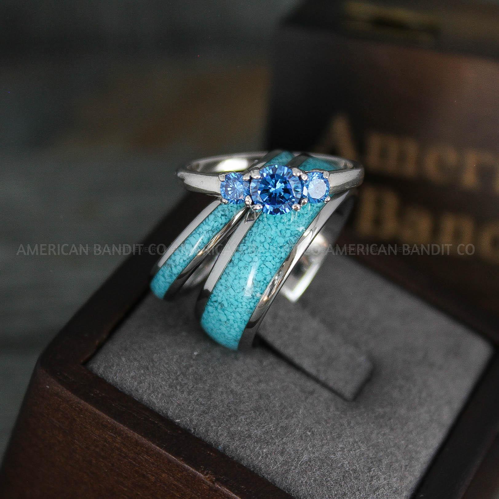 IMG_5439 Turquoise Rings, Turquoise Wedding Rings, Turquoise Wedding Bands, Turquoise Jewelry, Silver Wedding Rings, Silver Wedding Bands, Turquoise Rings - Image 1