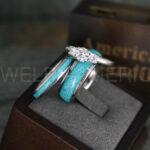 Turquoise Rings, Turquoise Wedding Rings, Turquoise Wedding Bands, Turquoise Jewelry, Silver Wedding Rings, Silver Wedding Bands, Turquoise Rings