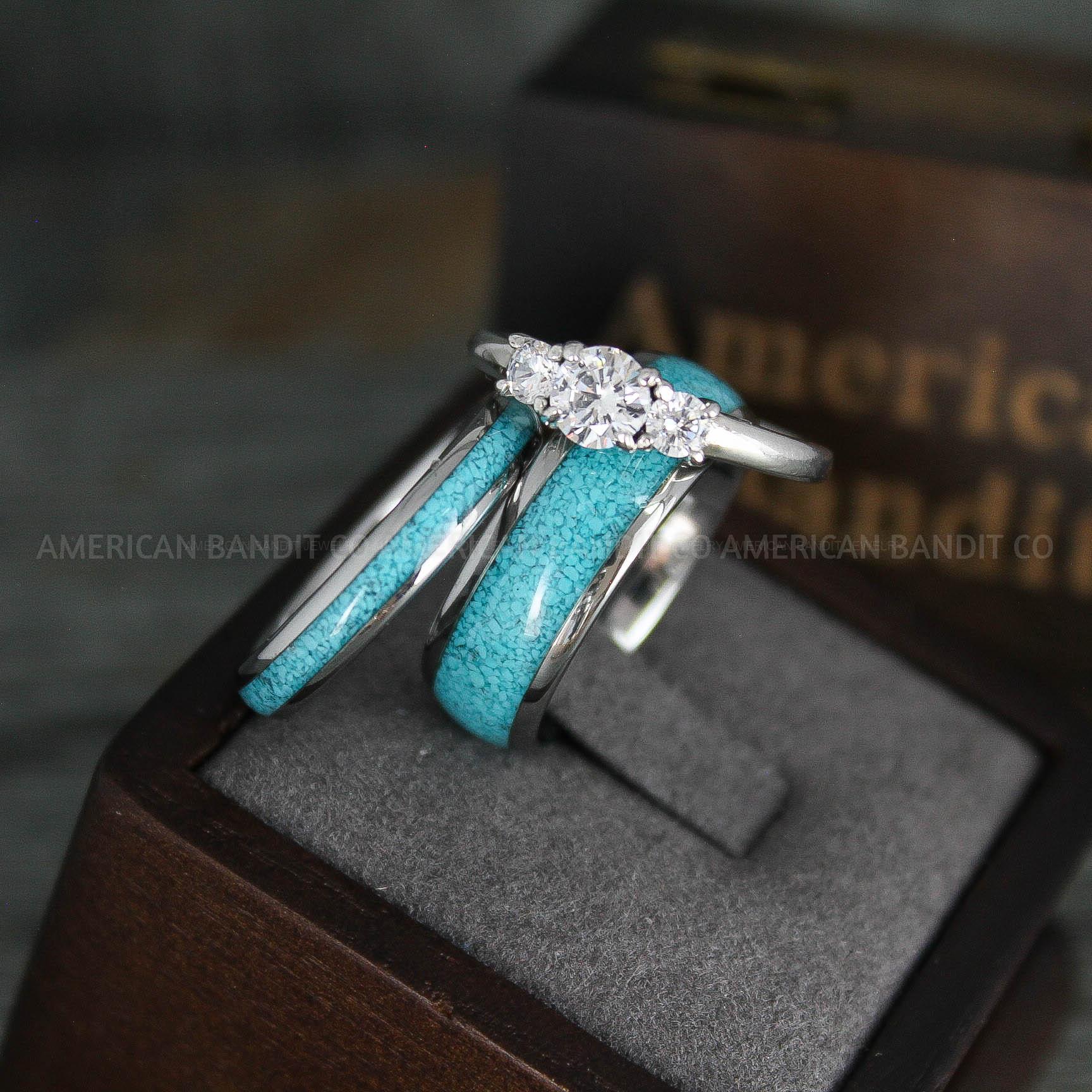 IMG_5441 Turquoise Rings, Turquoise Wedding Rings, Turquoise Wedding Bands, Turquoise Jewelry, Silver Wedding Rings, Silver Wedding Bands, Turquoise Rings - Image 1