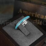 Turquoise Ring, Turquoise Wedding Ring, Turquoise Wedding Band, Turquoise Jewelry, Silver Wedding Ring, Silver Wedding Band, Turquoise Ring