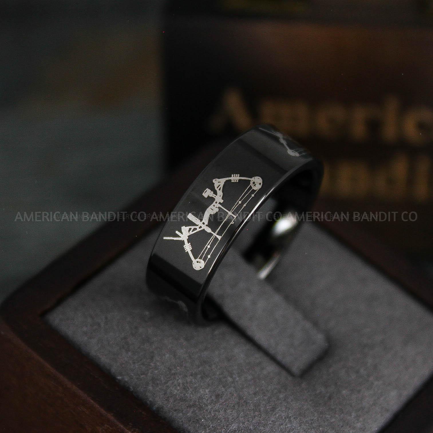 IMG_5476 Archery Ring, Crossbow Ring, Crossbow Hunting, Deer Hunting Ring, Elk Hunting Ring, Deer Hunting Wedding Ring - Image 1