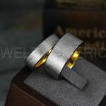 Damascus Steel Ring, Damascus Steel Wedding Ring, Damascus Steel Wedding Band, Silver Wedding Ring, Silver Damascus Steel Wedding Ring - Image 2