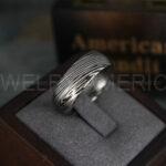 Damascus Steel Ring, Damascus Steel Wedding Ring, Damascus Steel Wedding Band, Black Wedding Ring, Black Damascus Steel Wedding Ring
