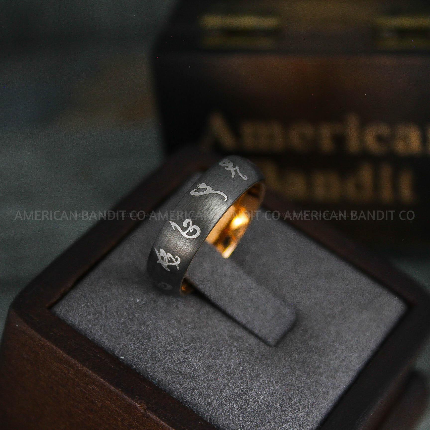 IMG_5504 Stargate Ring, Stargate Earth Ring, Stargate Jewelry, Stargate Wedding Band, Stargate Wedding Ring - Image 1