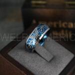 Zelda Rings, Zelda Wedding Rings, Couple Rings, Gamer Rings, Gamer Jewelry, Zelda Wedding Bands, Gamer Wedding Rings, Blue Wedding Rings