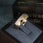 Baseball Ring, Baseball Wedding Ring, Baseball Wedding Band, 14K Rose Gold Baseball Ring, Rose Gold Wedding Band, Rose Gold Baseball Wedding Band, Baseball Jewelry - Image 5