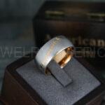 Baseball Ring, Baseball Wedding Ring, Baseball Wedding Band, 14K Rose Gold Baseball Ring, Rose Gold Wedding Band, Rose Gold Baseball Wedding Band, Baseball Jewelry