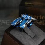 Baseball Rings, Baseball Wedding Rings, Baseball Wedding Bands, Blue Rings, Blue Wedding Bands, Blue Baseball Wedding Bands, Baseball Jewelry