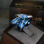 Baseball Rings, Baseball Wedding Rings, Baseball Wedding Bands, Blue Rings, Blue Wedding Bands, Blue Baseball Wedding Bands, Baseball Jewelry