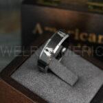 Penguin Ring, Penguin Jewelry, Penguins Wedding Ring, Penguins Wedding Band, Black Wedding Band, Black Wedding Ring, Penguins Jewelry