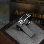 Penguin Ring, Penguin Jewelry, Penguins Wedding Ring, Penguins Wedding Band, Black Wedding Band, Black Wedding Ring, Penguins Jewelry - Image 2