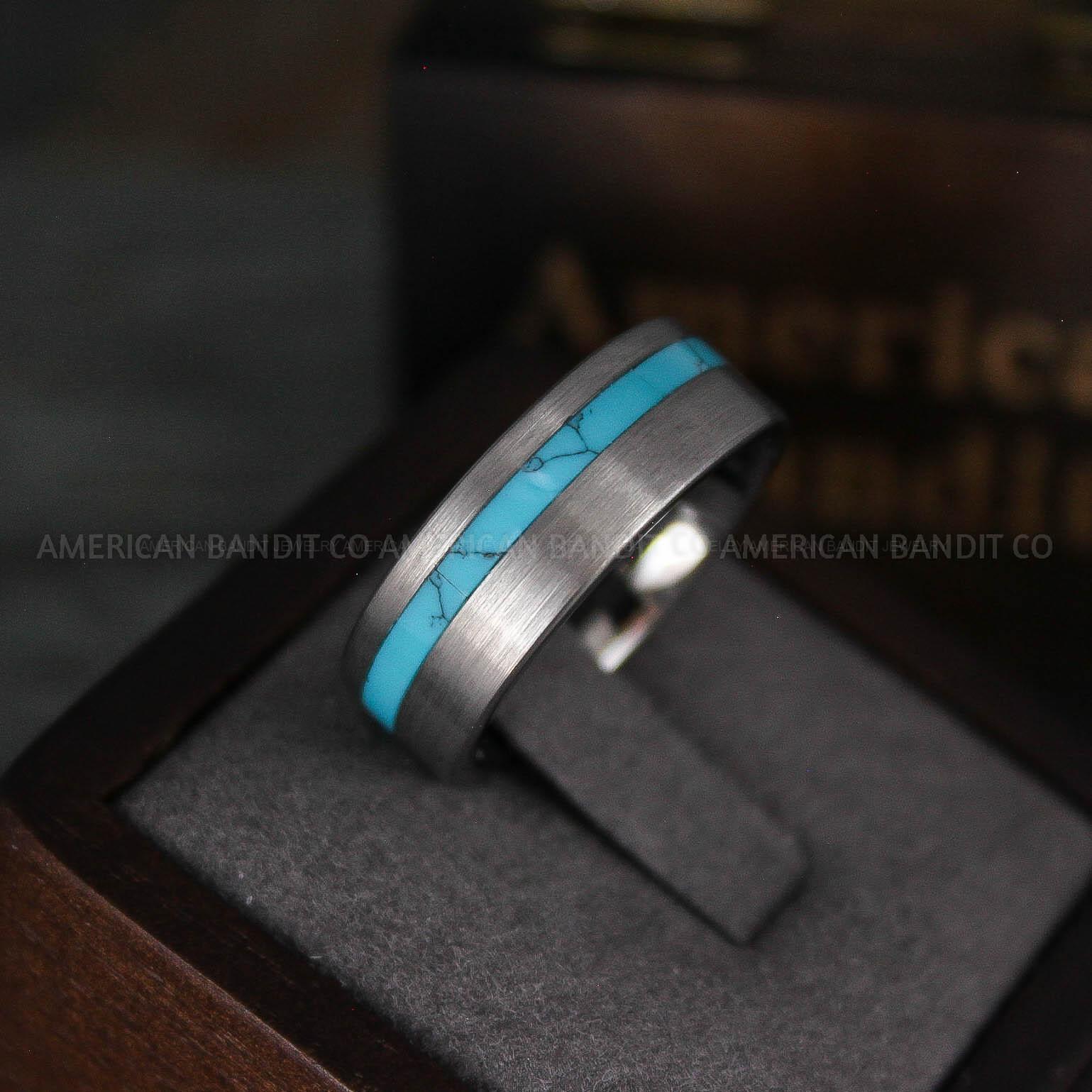 IMG_5629 Turquoise Ring, Turquoise Wedding Ring, Turquoise Wedding Band, Turquoise Jewelry, Silver Wedding Ring, Silver Wedding Band, Turquoise Ring - Image 1