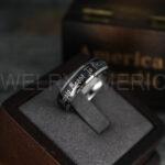 Simply Meant To Be Ring, Black Wedding Band, Black Wedding Ring, Jack and Sally Rings