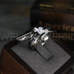 Simply Meant To Be Rings, Black Wedding Bands, Black Wedding Rings, Couple Rings, Couple Jewelry, His and Her Rings, Matching Rings Couple Wedding Ring Couple Jewelry