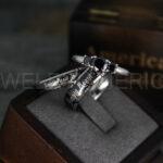 Simply Meant To Be Rings, Black Wedding Bands, Black Wedding Rings, Couple Rings, Couple Jewelry, His and Her Rings, Matching Rings Couple Wedding Ring Couple Jewelry