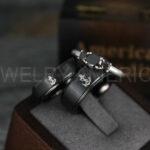 Nautical Ring, Anchor Ring, Black Anchor Rings, Black Wedding Rings, Black Nautical Rings, Black Wedding Bands, Black Anchor Tungsten Rings