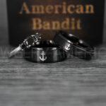 Nautical Ring, Anchor Ring, Black Anchor Rings, Black Wedding Rings, Black Nautical Rings, Black Wedding Bands, Black Anchor Tungsten Rings - Image 8