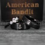 Nautical Ring, Anchor Ring, Black Anchor Rings, Black Wedding Rings, Black Nautical Rings, Black Wedding Bands, Black Anchor Tungsten Rings - Image 4