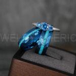 Turquoise Rings, Turquoise Wedding Rings, Turquoise Wedding Bands, Turquoise Jewelry, Blue Wedding Rings, Blue Wedding Bands, Turquoise Rings