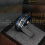 Marlin Ring, Marlin Jewelry, Fishing Ring, Fisherman Ring, Marlin Wedding Ring, Hunting Ring, Fish Hooks Ring