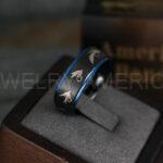 Fly Fishing Ring, Fly Fishing Lure Ring, Lure Ring, Fishing Jewelry, Fishing Ring, Fish Hook Ring, Hunting Ring, Fish Hooks Wedding Band