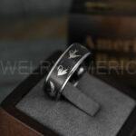 Fly Fishing Ring, Fly Fishing Lure Ring, Lure Ring, Fishing Jewelry, Fishing Ring, Fish Hook Ring, Hunting Ring, Fish Hooks Wedding Band