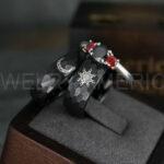 Sun and Moon Rings, Sun and Moon Wedding Rings, Sun and Moon Wedding Bands, Sun and Moon Jewelry, Couple Rings, Matching Couple Rings