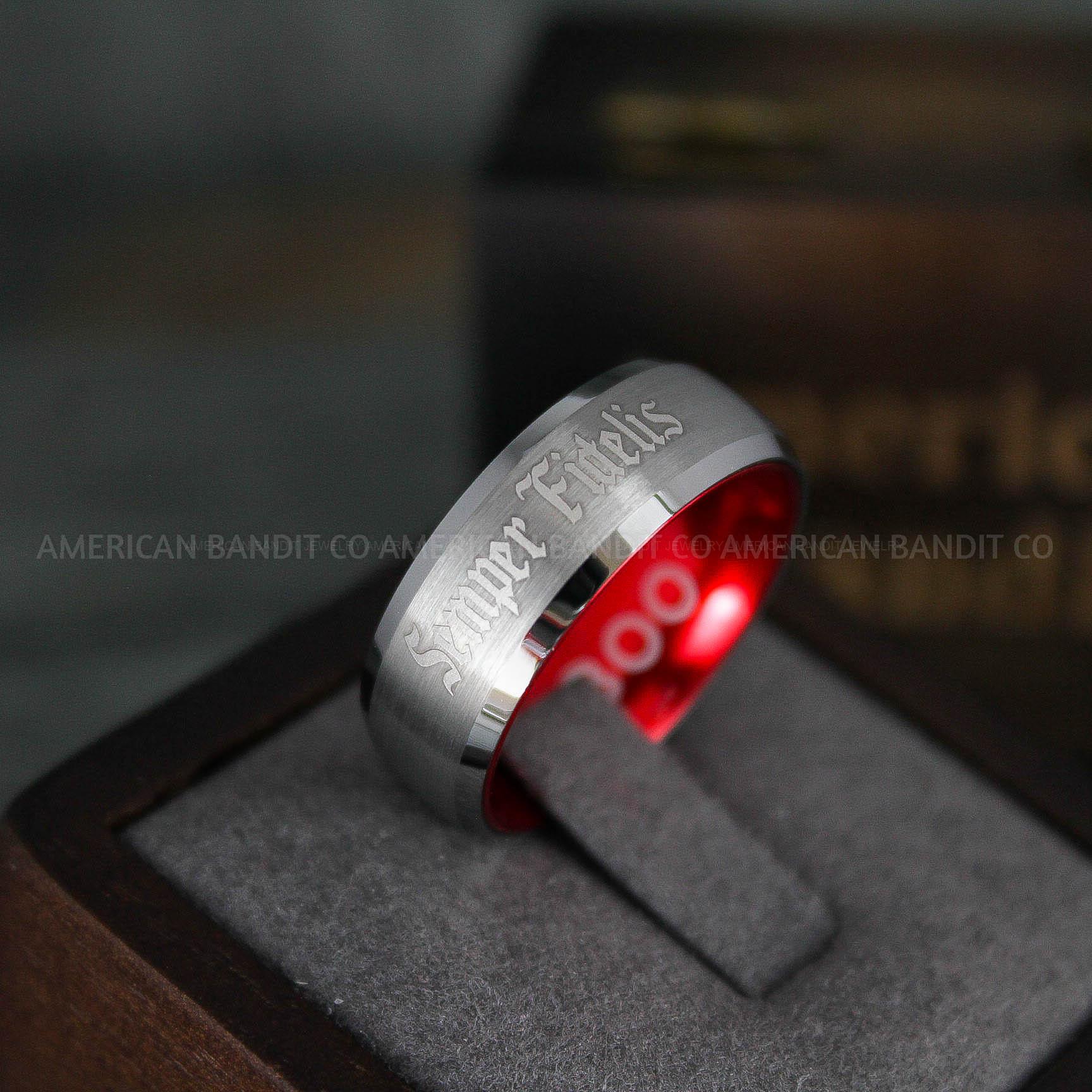 IMG_5769 Marines Ring, Semper Fidelis Ring, Marines Wedding Band, Camo Rings, Army Rings, Military Ring, Military Jewelry, Army Couple, Army Wife, Army Husband - Image 1