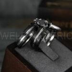 Black Wedding Bands, Black Wedding Rings, Couple Rings, Matching Wedding Rings, Couple Jewelry