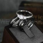 Black Wedding Bands, Black Wedding Rings, Couple Rings, Matching Wedding Rings, Couple Jewelry