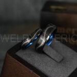 Baseball Ring, Baseball Wedding Ring, Baseball Wedding Band, Black Baseball Ring, Black Wedding Band, Black Baseball Wedding Band, Baseball Jewelry - Image 2