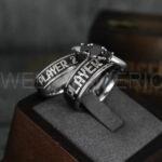 Player 1 Player 2 Rings, Gamer Rings, Couple Rings, Gamer Couple Wedding Bands, Gamer Wedding Rings